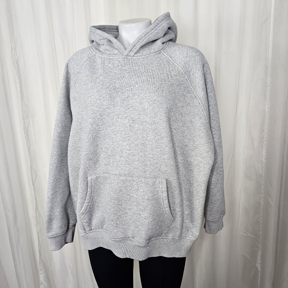 Anrabess Classic Heather Gray Pullover Hoodie Size XL